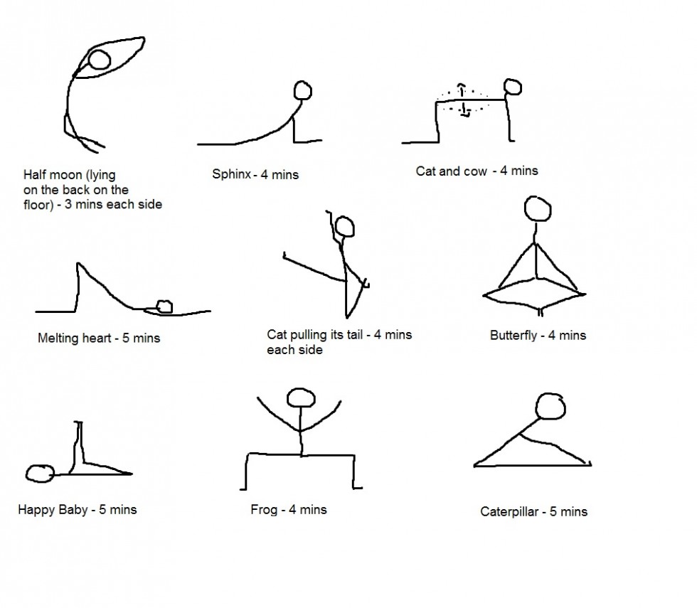 60min yin yoga sequence for yips